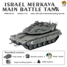 Cargar imagen en el visor de la galería, HOOBEN 1/16 Merkava IDF Main Battle Tank RC RTR Military Army Tanks Model 6617