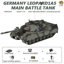 Cargar imagen en el visor de la galería, HOOEN 1/16 German Leopard 1A5 L1A5 Main Battle Tank RTR 6647