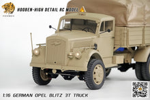 Cargar imagen en el visor de la galería, Hooben 1/16 OPEL Blitz WWII German 3T Medium-Duty Truck RC Model RTR NO. S6809F
