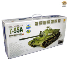 Laden Sie das Bild in den Galerie-Viewer, Hooben Full Set 1/16 RC Motorized Tank Kit T55A Russian Medium TANK With Metal Gearbox , Metal Barrel,Metal Sprocket / Idler 6602