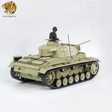 Load image into Gallery viewer, HOOBEN German 1/10 Panzer III J Medium Tank Pz.Kpfw. III Ausf. J-1 RTR World War II Panzerkampfwagen III  Armoured Fighting Vehicles 6735