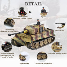 Laden Sie das Bild in den Galerie-Viewer, HOOBEN 1:10 RC RTR TANK Tiger I Late Production Michael Wittmann Heavy Tank WORLD WAR II Master Painting Camouflage & Zimmerit 6619