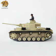 Load image into Gallery viewer, HOOBEN German 1/10 Panzer III J Medium Tank Pz.Kpfw. III Ausf. J-1 RTR World War II Panzerkampfwagen III  Armoured Fighting Vehicles 6735