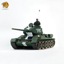 Laden Sie das Bild in den Galerie-Viewer, HOOBEN 1/10 T-34/85 Soviet Medium Tank T34 RTR Pure Green 6774(Sold out, pre-order)