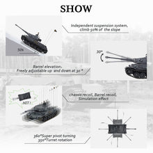 Laden Sie das Bild in den Galerie-Viewer, HOOBEN 1/16  TigerP Tiger Porsche RC Tank KIT 6604
