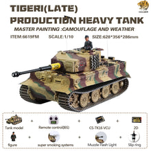 画像をギャラリービューアに読み込む, HOOBEN 1:10 RC RTR TANK Tiger I Late Production Michael Wittmann Heavy Tank WORLD WAR II Master Painting Camouflage &amp; Zimmerit 6619
