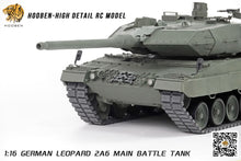 Laden Sie das Bild in den Galerie-Viewer, HOOEN 1/16 German Leopard2A6 L2A6 Main Battle Tank RTR 6666
