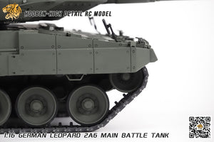 HOOEN 1/16 German Leopard2A6 L2A6 Main Battle Tank RTR 6666