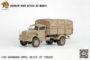 Hooben 1/16 OPEL Blitz WWII German 3T Medium-Duty Truck RC Model RTR NO. S6809F