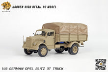 Laden Sie das Bild in den Galerie-Viewer, Hooben 1/16 OPEL Blitz WWII German 3T Medium-Duty Truck RC Model RTR NO. S6809F
