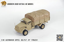 Laden Sie das Bild in den Galerie-Viewer, Hooben 1/16 OPEL Blitz WWII German 3T Medium-Duty Truck RC Model RTR NO. S6809F
