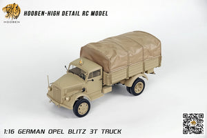 Hooben 1/16 OPEL Blitz WWII German 3T Medium-Duty Truck RC Model RTR NO. S6809F