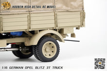 Laden Sie das Bild in den Galerie-Viewer, Hooben 1/16 OPEL Blitz WWII German 3T Medium-Duty Truck RC Model RTR NO. S6809F
