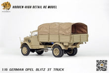 Laden Sie das Bild in den Galerie-Viewer, Hooben 1/16 OPEL Blitz WWII German 3T Medium-Duty Truck RC Model RTR NO. S6809F
