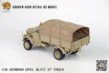 Laden Sie das Bild in den Galerie-Viewer, Hooben 1/16 OPEL Blitz WWII German 3T Medium-Duty Truck RC Model RTR NO. S6809F
