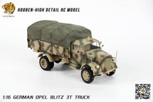 Laden Sie das Bild in den Galerie-Viewer, Hooben 1/16 OPEL Blitz WWII German 3T Medium-Duty Truck RC Model RTR NO. S6809F
