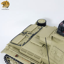 Afbeelding in Gallery-weergave laden, HOOBEN German 1/10 Panzer III J Medium Tank Pz.Kpfw. III Ausf. J-1 RTR World War II Panzerkampfwagen III  Armoured Fighting Vehicles 6735
