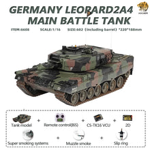 Afbeelding in Gallery-weergave laden, HOOEN 1/16 German Leopard2A4 L2A4 Main Battle Tank RTR 6608
