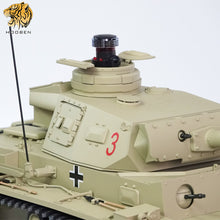 Cargar imagen en el visor de la galería, HOOBEN German 1/10 Panzer III J Medium Tank Pz.Kpfw. III Ausf. J-1 RTR World War II Panzerkampfwagen III  Armoured Fighting Vehicles 6735

