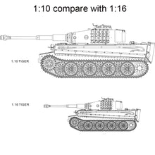 Cargar imagen en el visor de la galería, HOOBEN 1:10 RC RTR TANK Tiger I Late Production Michael Wittmann Heavy Tank WORLD WAR II Master Painting Camouflage &amp; Zimmerit 6619
