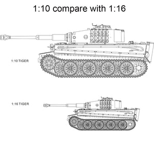 HOOBEN 1:10 RC RTR TANK Tiger I Late Production Michael Wittmann Heavy Tank WORLD WAR II Master Painting Camouflage & Zimmerit 6619