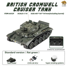 Load image into Gallery viewer, HOOBEN 1/16 Cromwell The Fastest British Military Army Tank Cruiser Mk VIII RC RTR Tanks 6652
