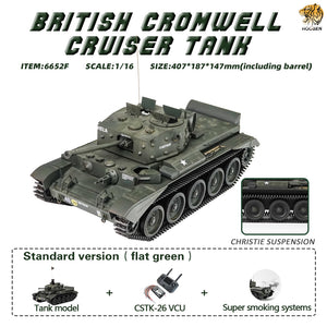 HOOBEN 1/16 Cromwell The Fastest British Military Army Tank Cruiser Mk VIII RC RTR Tanks 6652