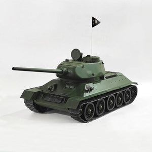 HOOBEN 1/10 T-34/85 Soviet Medium Tank T34 RTR Pure Green 6774