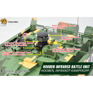 HOOBEN 1/10 M4A3E8 Fury Sherman Master Camouflage RTR 6620