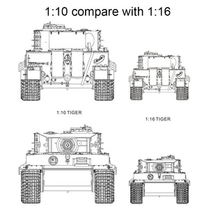 HOOBEN 1:10 RC RTR TANK Tiger I Late Production Michael Wittmann Heavy Tank WORLD WAR II Master Painting Camouflage & Zimmerit 6619