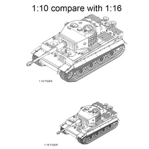 HOOBEN 1:10 RC RTR TANK Tiger I Late Production Michael Wittmann Heavy Tank WORLD WAR II Master Painting Camouflage & Zimmerit 6619