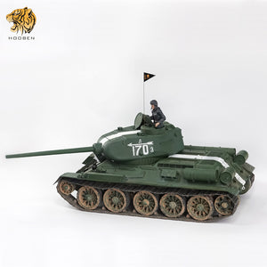 HOOBEN 1/10 T-34/85 Soviet Medium Tank T34 RTR Pure Green 6774