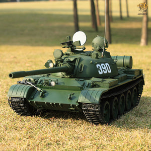 Hooben Full Set 1/16 RC Motorized Tank Kit T55A Russian Medium TANK With Metal Gearbox , Metal Barrel,Metal Sprocket / Idler 6602