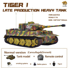 Load image into Gallery viewer, HOOBEN 1/16 German Tiger 1 Late Michael Wittmann Tank RC RTR 6607
