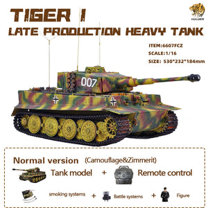 HOOBEN 1/16 German Tiger 1 Late Michael Wittmann Tank RC RTR 6607