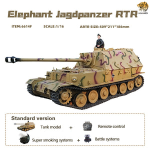 HOOBEN 1/16 German Elefant Jagdpanzer Ferdinand Heavy Tank 6614