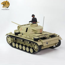 Afbeelding in Gallery-weergave laden, HOOBEN German 1/10 Panzer III J Medium Tank Pz.Kpfw. III Ausf. J-1 RTR World War II Panzerkampfwagen III  Armoured Fighting Vehicles 6735
