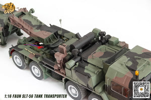 Hooben 1/16 RC Model RTR Faun Slt-56 Tank Transporter S6803F