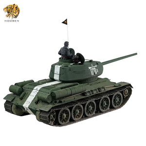 HOOBEN 1/10 T-34/85 Soviet Medium Tank T34 RTR Pure Green 6774