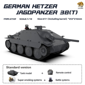 HOOBEN 1/10 RTR German Hetzer Jagdpanzer Master Painting Light Army Battle Tank 6755