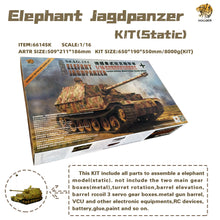 Load image into Gallery viewer, HOOBEN 1/16 German Elefant Jagdpanzer Ferdinand Heavy Tank 6614
