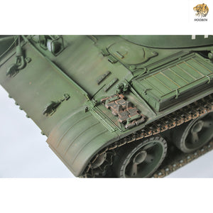 Hooben Full Set 1/16 RC Motorized Tank Kit T55A Russian Medium TANK With Metal Gearbox , Metal Barrel,Metal Sprocket / Idler 6602