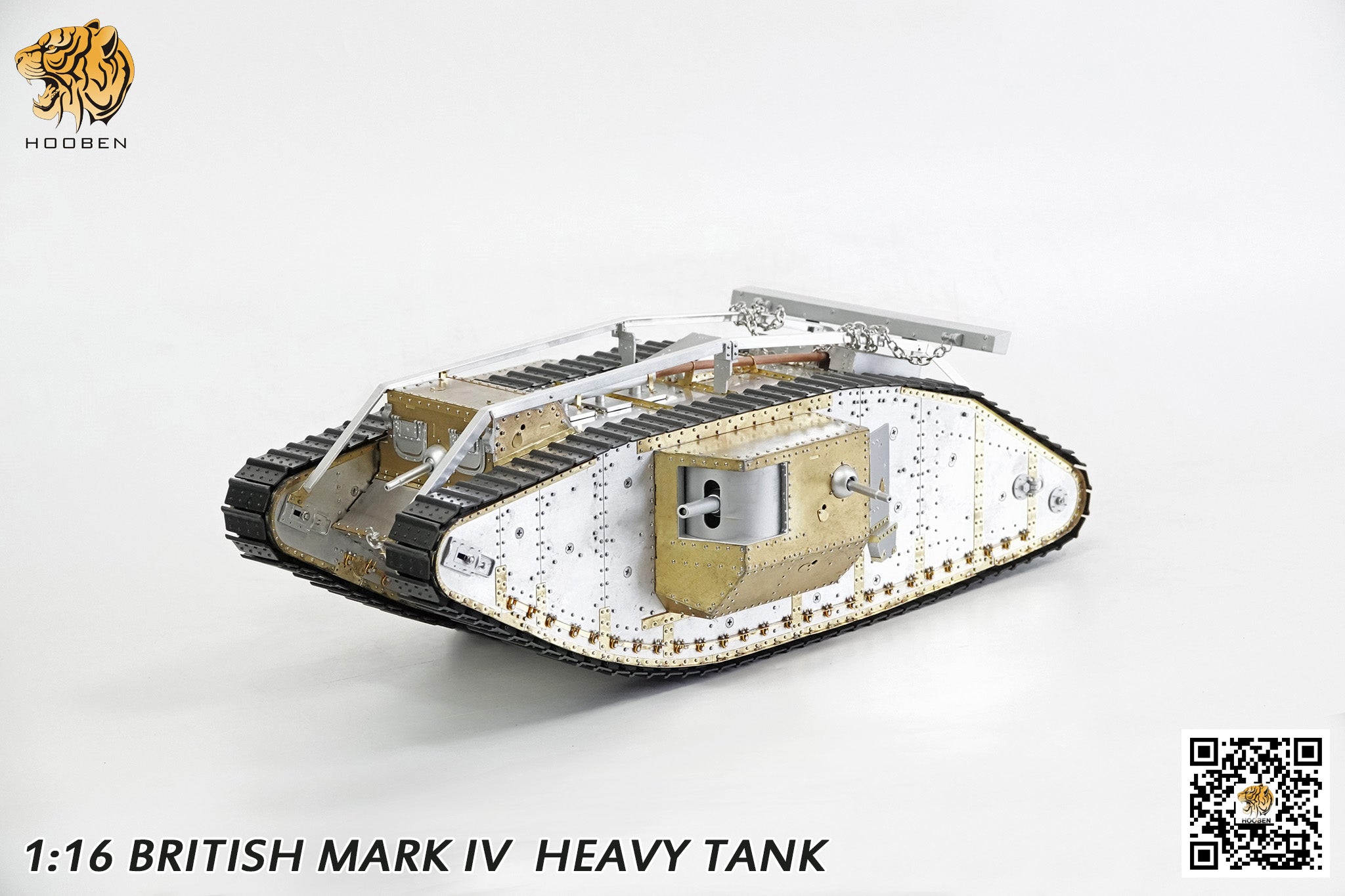 Hooben 6676 1/16 RC Metal Tank KIT WW1 British Mark IV Heavy Tank(Male)