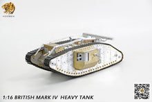 Laden Sie das Bild in den Galerie-Viewer, Hooben 6676 1/16 RC Metal Tank KIT WW1 British Mark IV Heavy Tank(Male)
