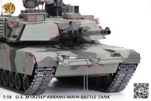 Hooben 1/16 American M1A2 Abrams Main Battle Tank 6601F