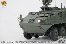 Laden Sie das Bild in den Galerie-Viewer, HOOBEN 1/16 M1126 Infantry Carrier Vehicle Armored Car Tank Model
