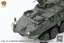 Laden Sie das Bild in den Galerie-Viewer, HOOBEN 1/16 M1126 Infantry Carrier Vehicle Armored Car Tank Model
