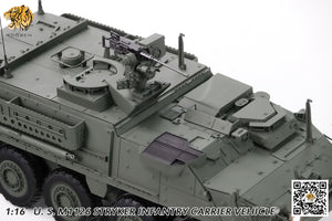 HOOBEN 1/16 M1126 Infantry Carrier Vehicle Armored Car Tank Model