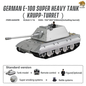HOOBEN German 1/16 E100 Krupp Turret Panzerkampfwagen E-100 Gerät 383 TG-01 super-heavy tank World War II 6606