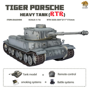 HOOBEN 1/16  TigerP Tiger Porsche RC Tank KIT 6604